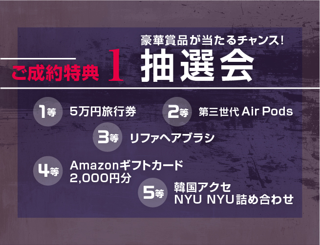 振袖レンタルフリコ　契約特典　抽選会